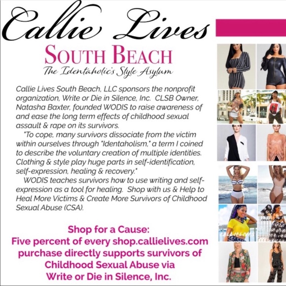 Callie Lives Other - ShopCallieLives: Raise Awareness for CSA SURVIVORS